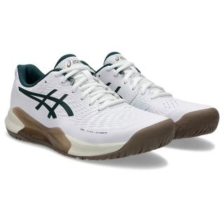 【asics 亞瑟士】網球鞋 男鞋 運動鞋 緩震 GEL-CHALLENGER 14 白綠 1041A405-104
