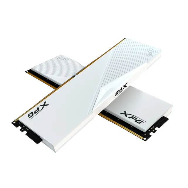 【ADATA 威剛】LANCER DDR5 6000 32GBx2 電競桌上型記憶體 白 (AX5U6000C3032G-DCLAWH)