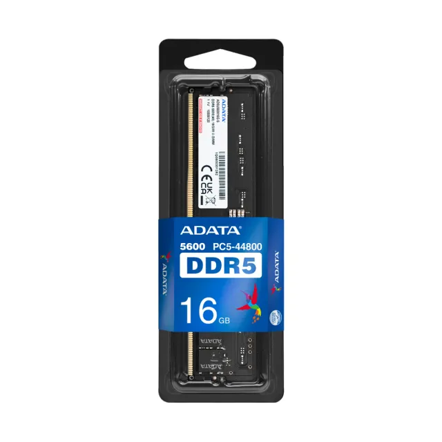 【ADATA 威剛】DDR5 5600 8GB 桌上型記憶體 (AD5U56008G-S)