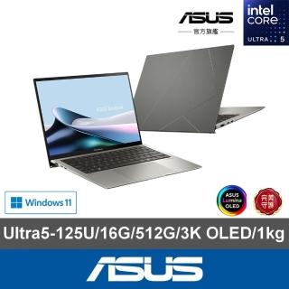 【ASUS 華碩】13.3吋Ultra 5輕薄AI筆電(ZenBook UX5304MA/Ultra 5-125U/16G/512G SSD/W11/3K OLED/EVO)