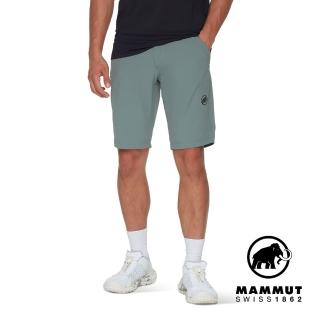 【Mammut 長毛象官方直營】Hiking V Shorts Men 防曬彈性健行短褲 地層灰藍 男款 #1023-01150