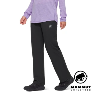 【Mammut 長毛象官方直營】Hiking V Pants Women 防曬彈性健行長褲 黑色 女款 #1022-02530
