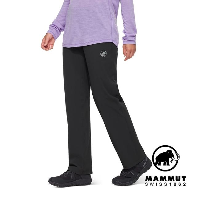 【Mammut 長毛象官方直營】Hiking V Pants Women 防曬彈性健行長褲 黑色 女款 #1022-02530