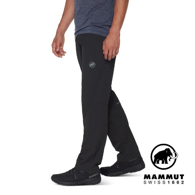【Mammut 長毛象官方直營】Hiking V Pants Men 防曬彈性健行長褲 黑色 男款 #1022-02520