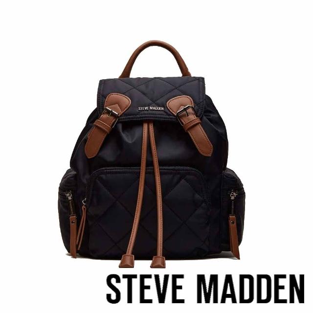 【steve madden】軍旅休閒後背包 BSOLLY(黑色)