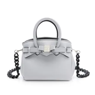 【SAVE MY BAG】MISS MIGNON 拉鏈斜背包 附鏈帶 T118N(SILVER /金屬銀 M07)