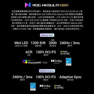 【ASUS 華碩】16吋 Ultra 9 RTX5080 電競AI筆電(G635LW-0021A275HX-NBLM/Ultra 9-275HX/32G/1TB/W11)