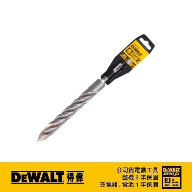 【DEWALT 得偉】SDSPLUS四溝水泥鑽頭25x250x200mm(DT 9611)
