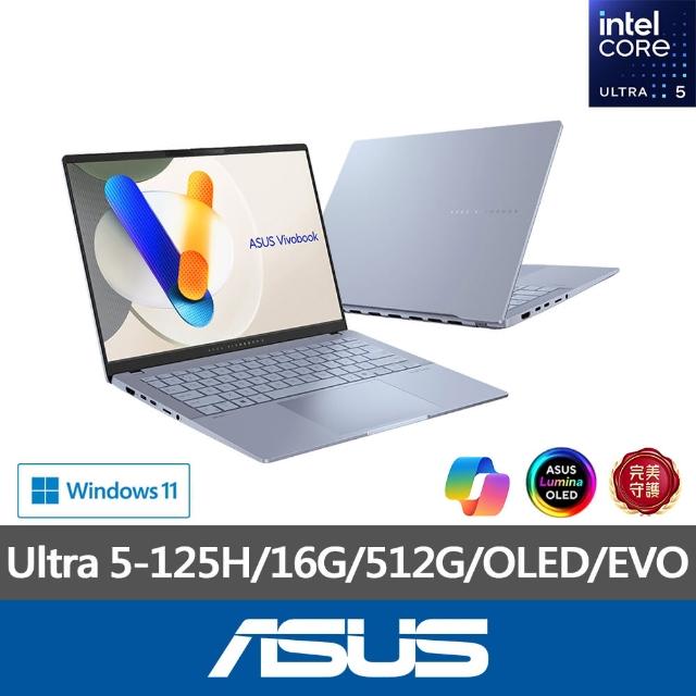 【ASUS】1TB外接SSD組★14吋Ultra 5輕薄AI筆電(VivoBook S S5406MA/Ultra 5-125H/16G/512G/W11/OLED/EVO)