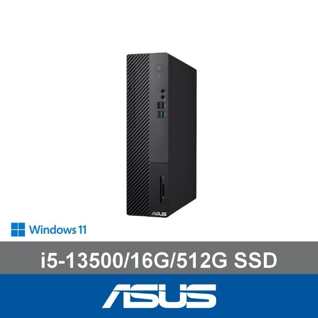 【ASUS 華碩】福利品 i5 14核文書電腦(i5-13500/16G/512G SSD/W11/H-S500SE-513500042W)