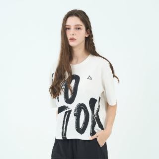 【GIORDANO 佐丹奴】女裝SORONA印花上衣 G-Motion Anti-UV系列(02 皎白)