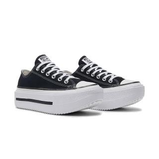 【CONVERSE】休閒鞋 男鞋 女鞋 帆布鞋 厚底 CTAS LIFT DOUBLE STACK OX 黑 A15490C