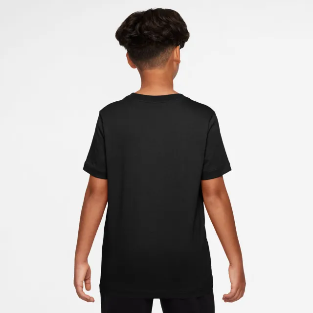 【NIKE 耐吉】短袖上衣 童裝 大童 男女童 運動 K NSW TEE PHOTO SHIBA 黑 HV5206-010