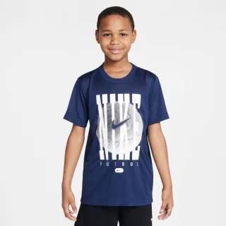 【NIKE 耐吉】短袖上衣 童裝 大童 男女童 運動 K NK DF LGD TEE FUTBOL 藍 HQ3257-410