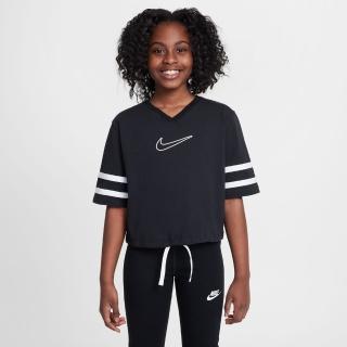 【NIKE 耐吉】短袖上衣 童裝 大童 女童 G NSW SS TOP GX STAR 黑 HJ3343-010