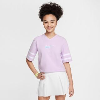 【NIKE 耐吉】短袖上衣 童裝 大童 女童 G NSW SS TOP GX STAR 紫 HJ3343-537