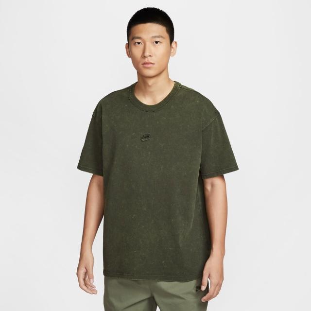 【NIKE 耐吉】短袖上衣 男 運動 AS M NSW TEE M90 SSNL PRE ESS 綠 HJ0553-355