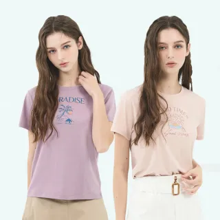 【GIORDANO 佐丹奴】女裝 夏日印花短袖上衣(多色任選)