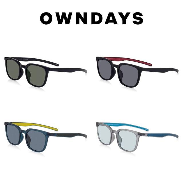 【OWNDAYS】個性威靈頓膠框太陽眼鏡(SUN2109N-5S)