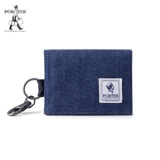 【PORTER INTERNATIONAL】小巧大方CATCH零錢包(藍)