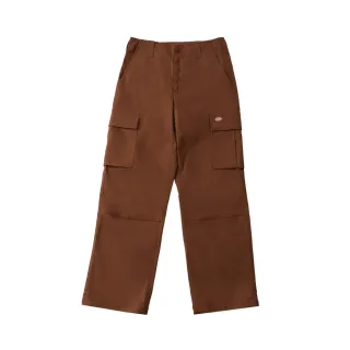 【Dickies】男款卡布奇諾棕兩側翻蓋式收納大口袋設計休閒工裝長褲｜DK0A87EOK47