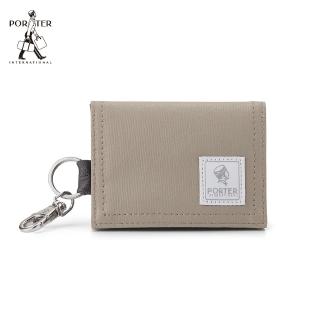 【PORTER INTERNATIONAL】小巧大方CATCH零錢包(晨霧灰)