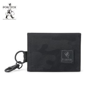 【PORTER INTERNATIONAL】小巧大方CATCH零錢包(黑)