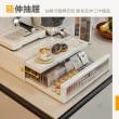 【ONE HOUSE】可延伸作業空間-美拉廚房雙層電器抽屜式 工作台-42cm(抽屜電器架/咖啡機架/雙層工作台)