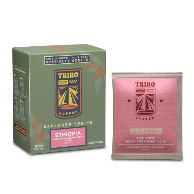 【TRIBO COFFEE】衣索比亞 班莎 橘光舞妓 蜜處理 淺焙濾掛式咖啡(11gX5包/盒; 精品咖啡; 冠軍烘豆師)