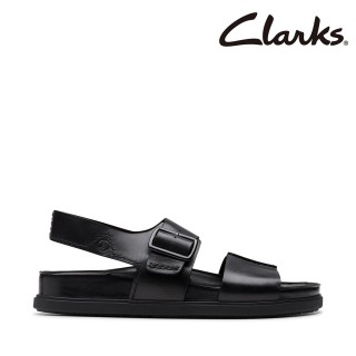 【Clarks】男鞋 Torford Strap 中縫線設計簡約時尚真皮涼鞋(CLM80896S)