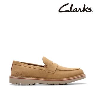 【Clarks】男鞋 Eastridge Step 輕量寬楦傳統縫線樂福便士鞋(CLM81970C)