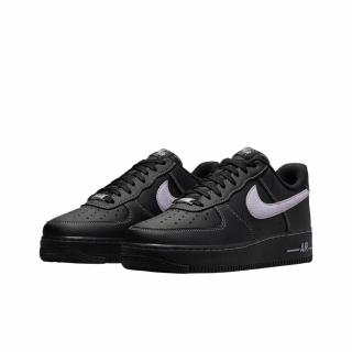 【NIKE 耐吉】Nike Air Force 1 Low Black 黑紫 紫勾 刺繡 縫線 休閒鞋 男鞋 HQ2037-001