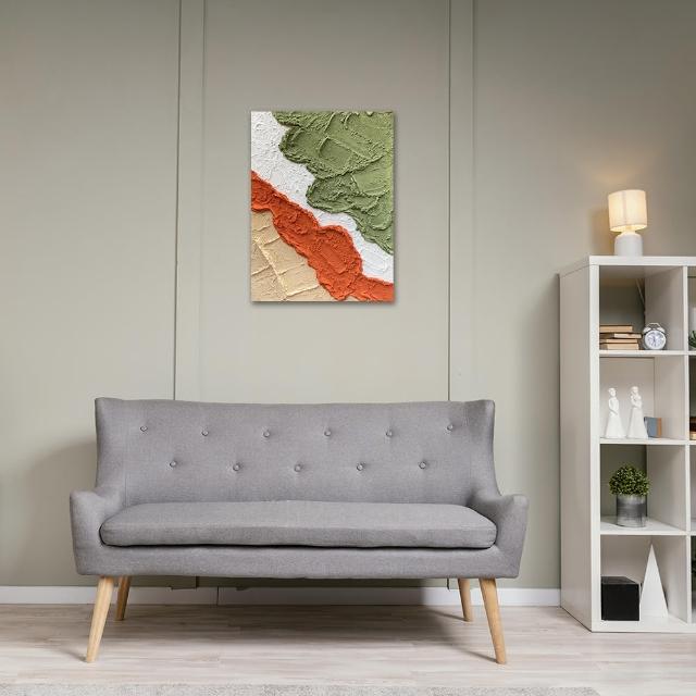 【御畫房】當代國家級展覽畫家 抽象系列手繪油畫60×80cm(DB-082)