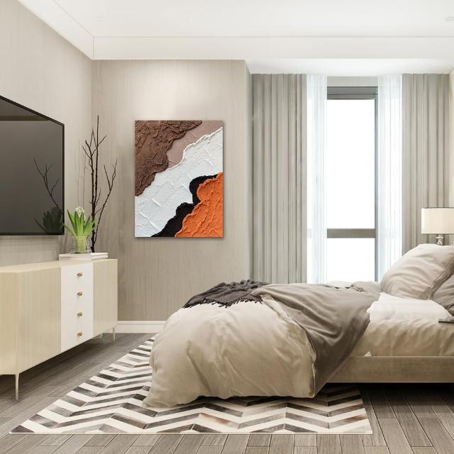 【御畫房】當代國家級展覽畫家 抽象系列手繪油畫60×80cm(DB-076)