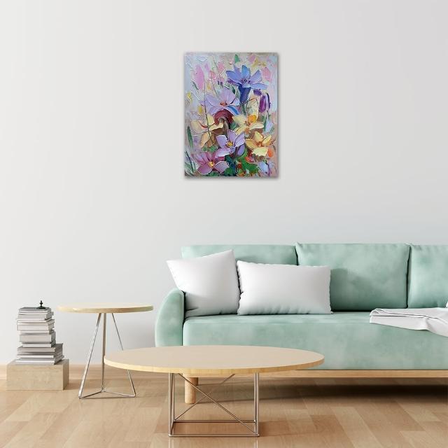 【御畫房】當代國家級展覽畫家 抽象系列手繪油畫60×80cm(DB-068)