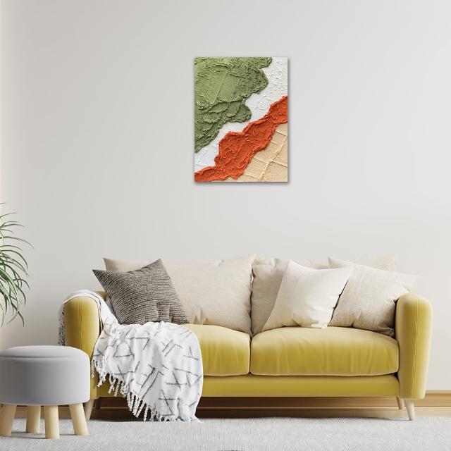 【御畫房】當代國家級展覽畫家 抽象系列手繪油畫60×80cm(DB-067)