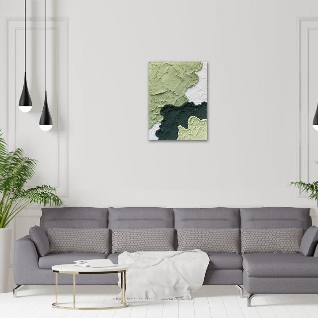 【御畫房】當代國家級展覽畫家 抽象系列手繪油畫60×80cm(DB-089)