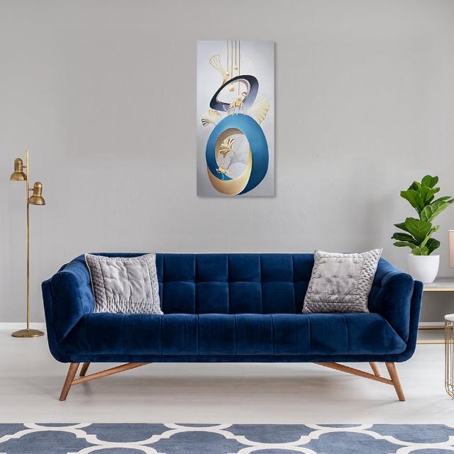 【御畫房】當代國家級展覽畫家 抽象系列手繪油畫60×120cm(DB-094)