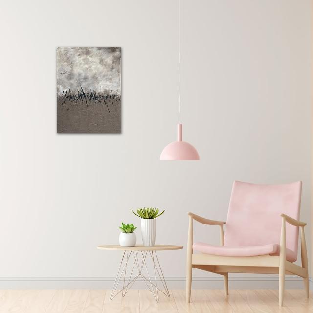 【御畫房】當代國家級展覽畫家 抽象系列手繪油畫60×80cm(DB-074)