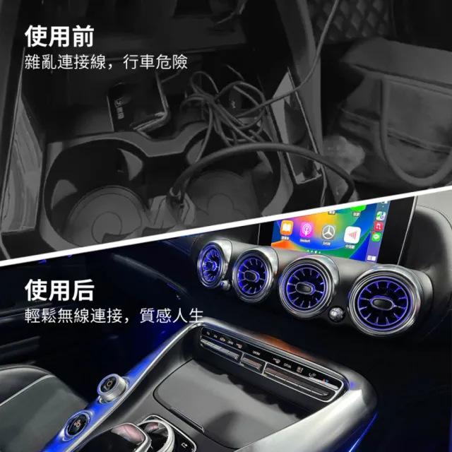 【ETION】Smart Link CarPlay/Android Auto有線轉無線二合一超迷你轉接器車機(有線轉無線二合一)