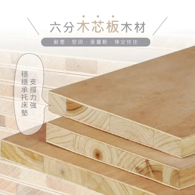 【藤原傢俬】6分木芯板掀床雙人加大6尺(不含床頭)