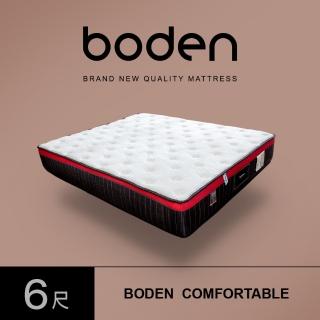 【BODEN】舒適 日本I COLD冰晶紗涼感釋壓獨立筒床墊(6尺加大雙人)
