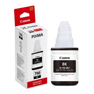 【Canon】官方直營 GI-790BK 原廠黑色墨水(適用機型：G1000/G1010/G2002/G2010/G3000/G3010/G4000/G4010)
