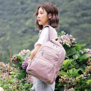 【金安德森】輕甜旅程 多功能隔層大款後揹包(紫色)