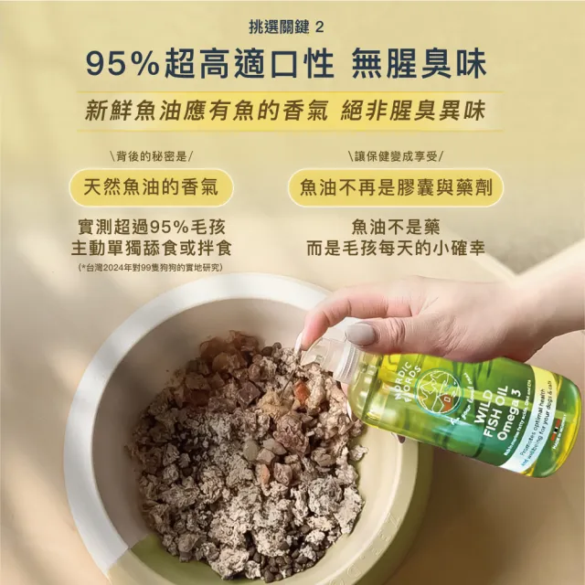 【Nordic Fjords】100%挪威原裝進口高階版寵物魚油300ml防UV噴頭裝(貓魚油/狗魚油/野生魚油)