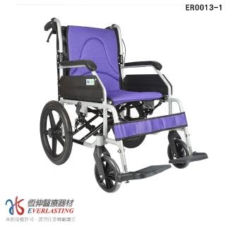 【恆伸醫療器材】ER-0013-1 恆伸輕量系列 看護型 鋁合金 輪椅 雙層布坐背墊(可折背、顏色隨機)