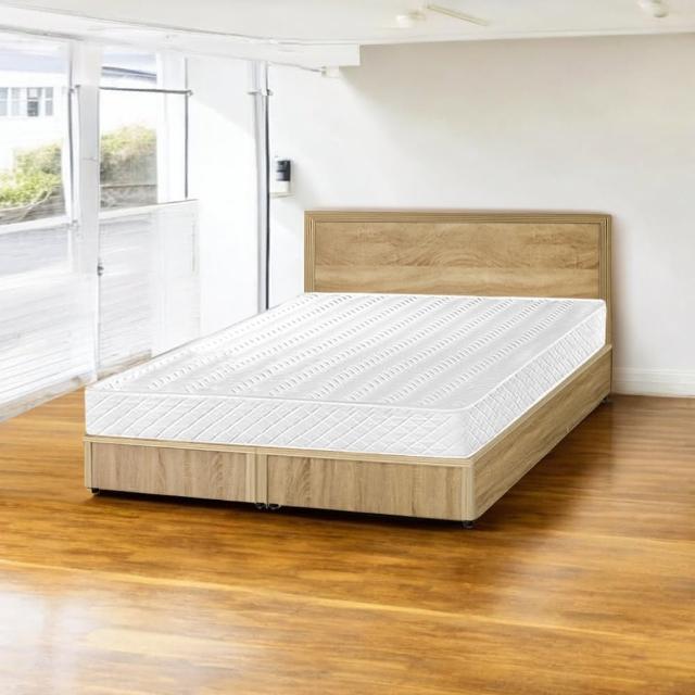 【IHouse】經濟型房間組三件-雙大6尺(床片+床底+獨立筒)