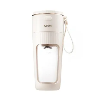 【KINYO】直飲式 USB充電 隨身果汁機 便攜式 吸管杯 原汁機(BSMI檢驗合格 吸管直飲兩用 交換禮物 聖誕節)