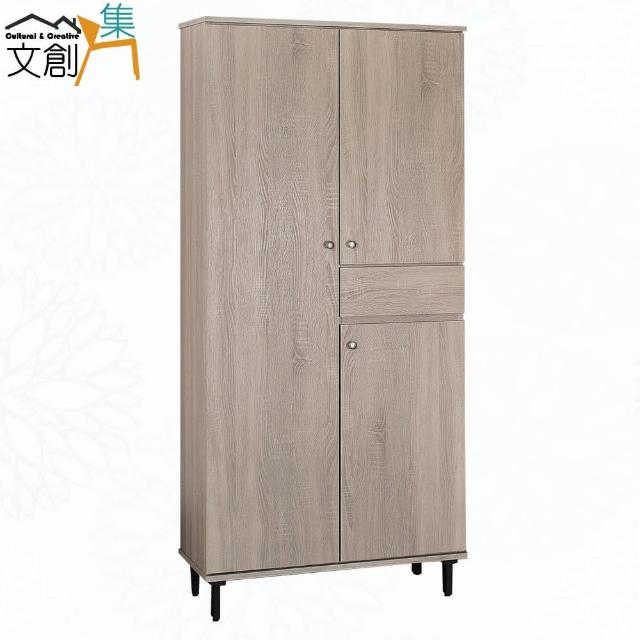 【文創集】艾蜜莉2.6尺四門單抽高鞋櫃