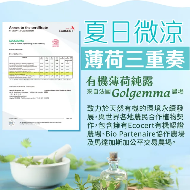 【古寶無患子】3入組 舒爽薄荷控油去屑純露洗髮精480g